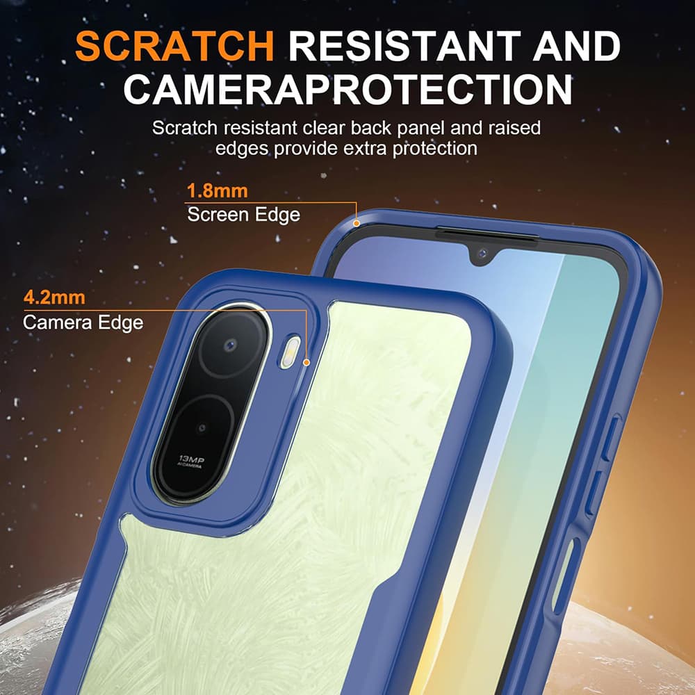 Kryt s ochranou displeje Techsuit ColorVerse 360 Series Xiaomi Redmi A7 Pro 4G modrý - náhled 4