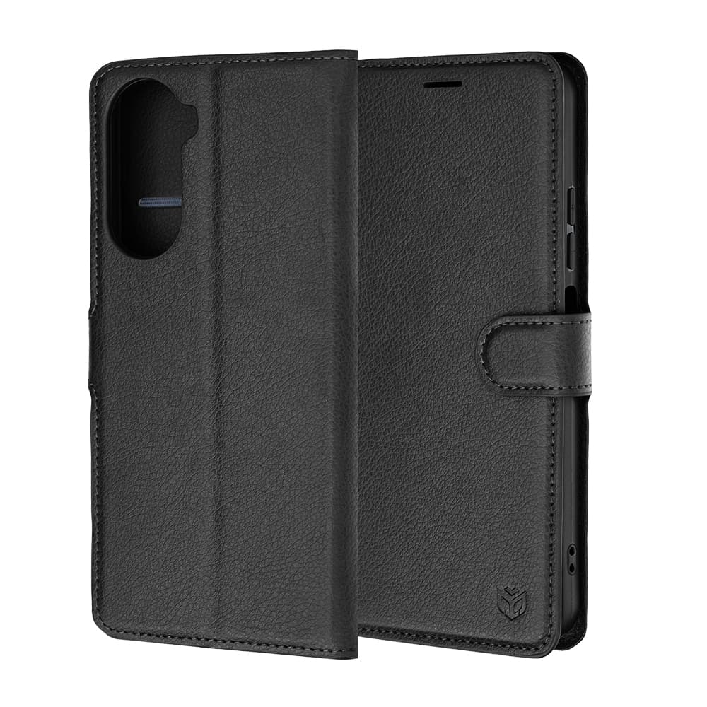 Kožené pouzdro Techsuit Leather Folio pro Xiaomi Redmi A7 Pro 4G černé - náhled 4