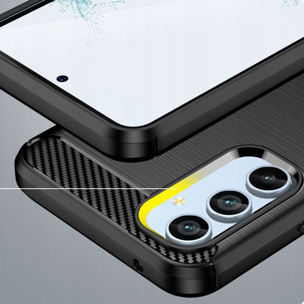 Techsuit Karbon Silikon Samsung Galaxy A54 Černý - náhled 4