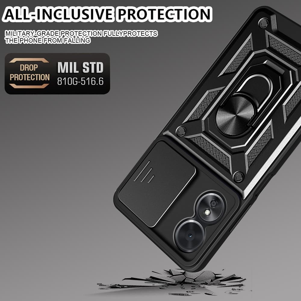 Techsuit Série CamShield Oppo A58 5G A78 5G Černá - náhled 4