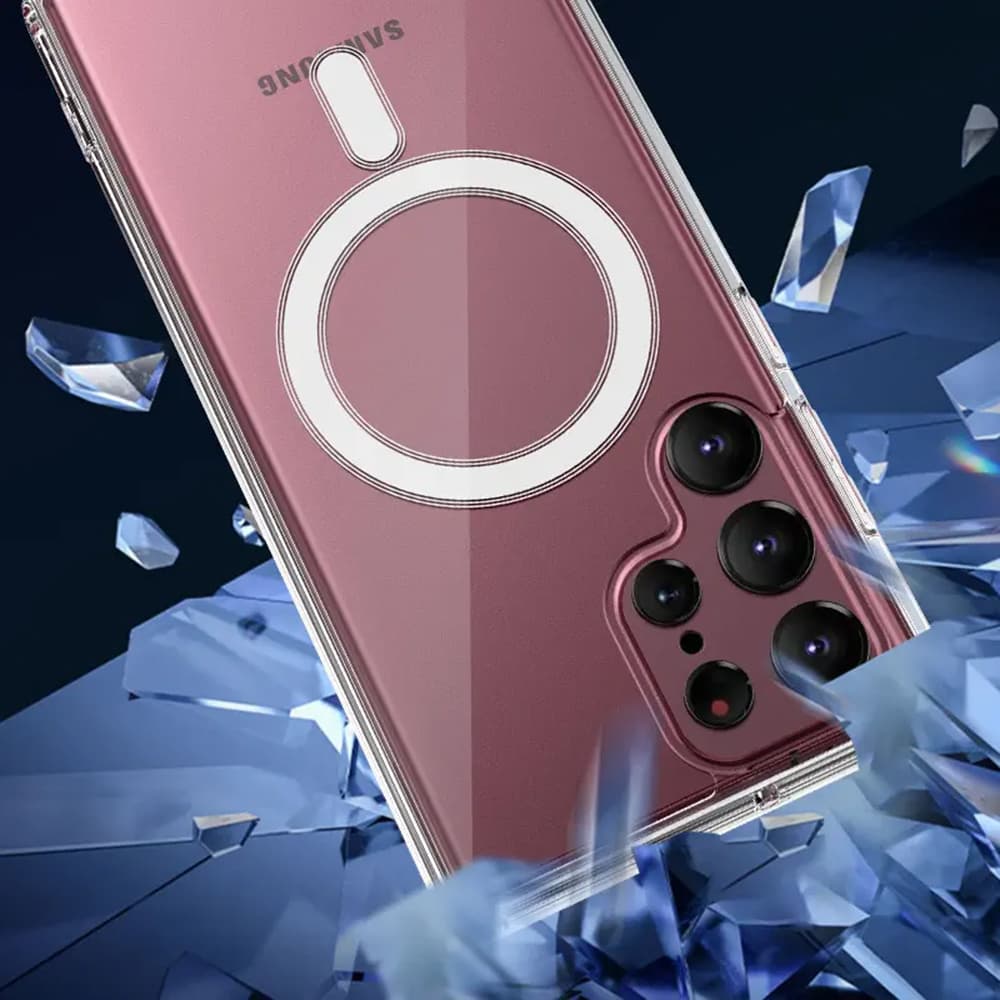 Techsuit – MagSafe Pro – Samsung Galaxy S23 Ultra – transparentní - náhled 4
