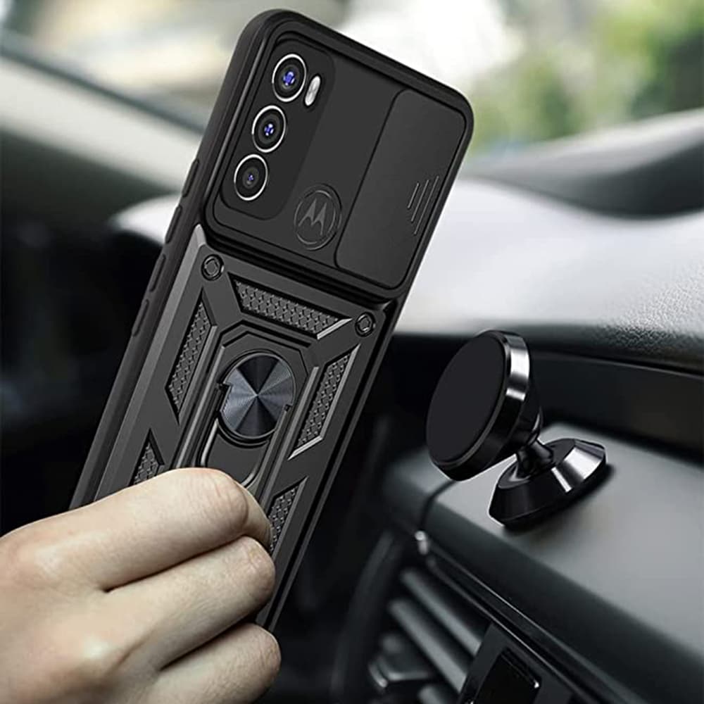 Techsuit CamShield řada Motorola Moto E20 E30 E40 Černá - náhled 4