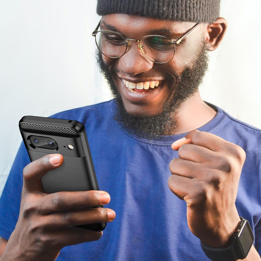 Techsuit Karbon Silikon Google Pixel 8 Black - náhled 4