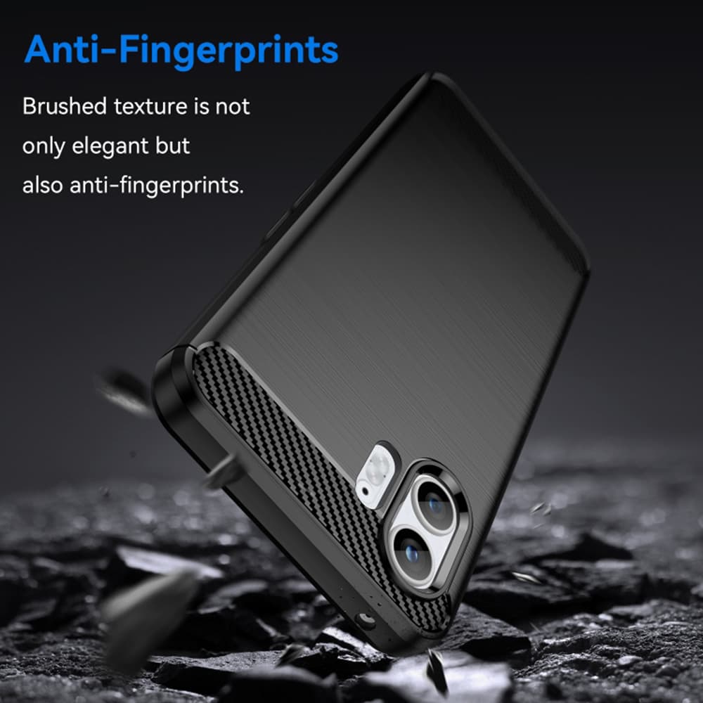 Techsuit Karbon Silikon Nothing Phone (2) Black - náhled 4