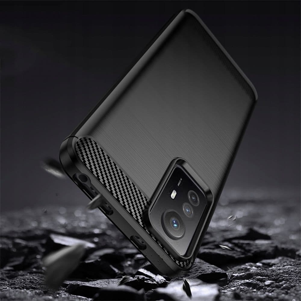 Techsuit Karbon Silikon Xiaomi Redmi Note 12S Černý - náhled 4