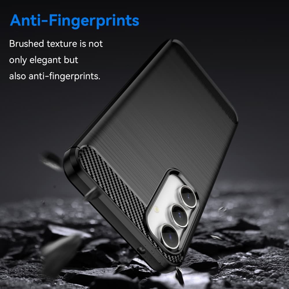 Techsuit Karbon Silikon Samsung Galaxy S23 FE Černá - náhled 4