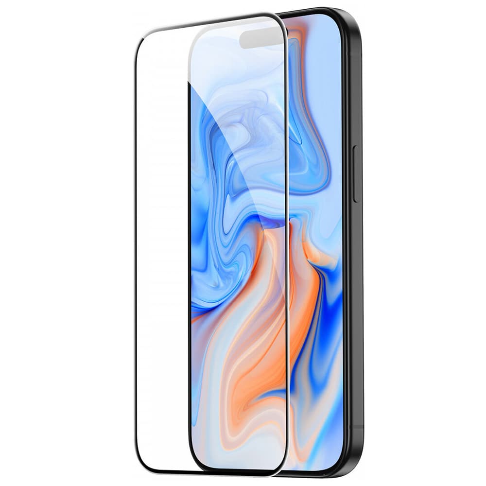 Tvrzené sklo ESR pro iPhone 15 s černým okrajem - náhled 4