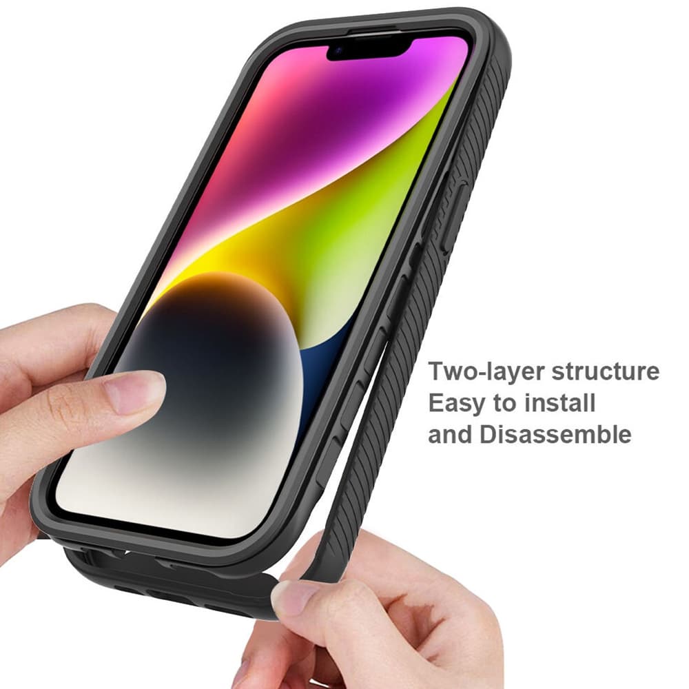 Techsuit Defense360 Pro Ochranné sklo iPhone 15 Plus Černá - náhled 4
