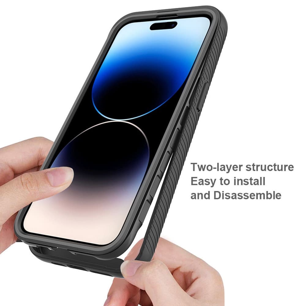 Techsuit Defense360 Pro Ochranné sklo iPhone 15 Pro Černá - náhled 4