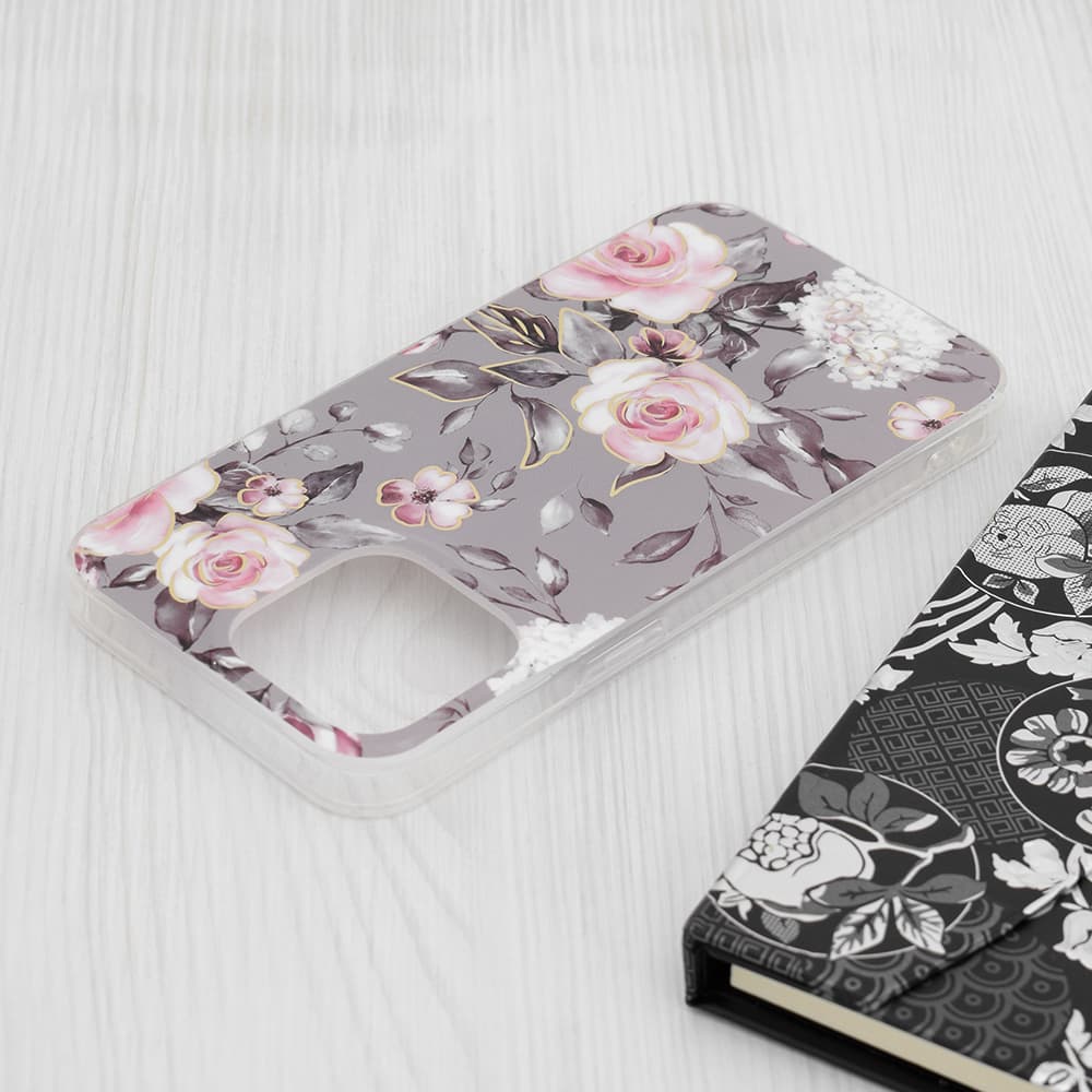 Techsuit Marble Series iPhone 15 Pro Max Bloom of Ruth Gray - náhled 4