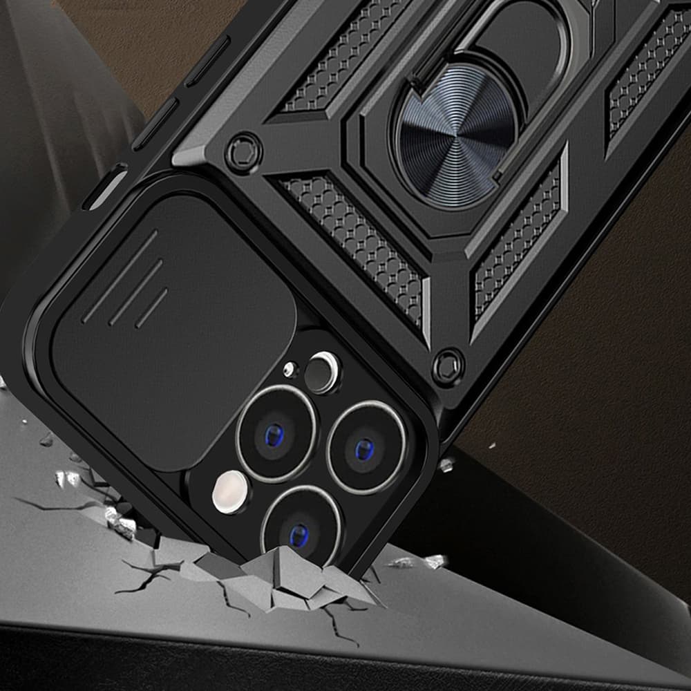 Techsuit CamShield řada iPhone 15 Pro Max černá - náhled 4