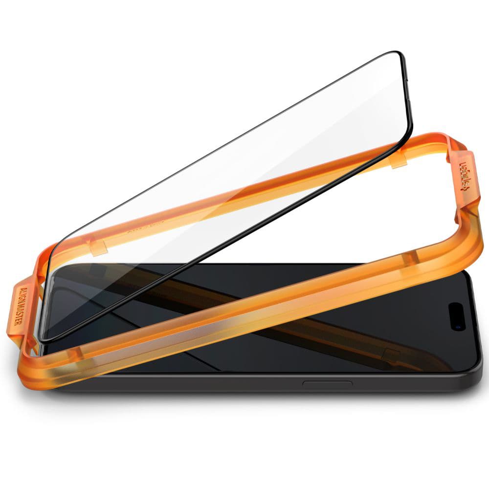 Spigen Glas.tR Align Master 2 balení iPhone 15 Pro Černá - náhled 4