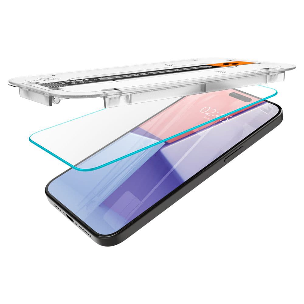 Spigen Glas.tR EZ-FIT iPhone 15 Pro 2 kusy čiré - náhled 4