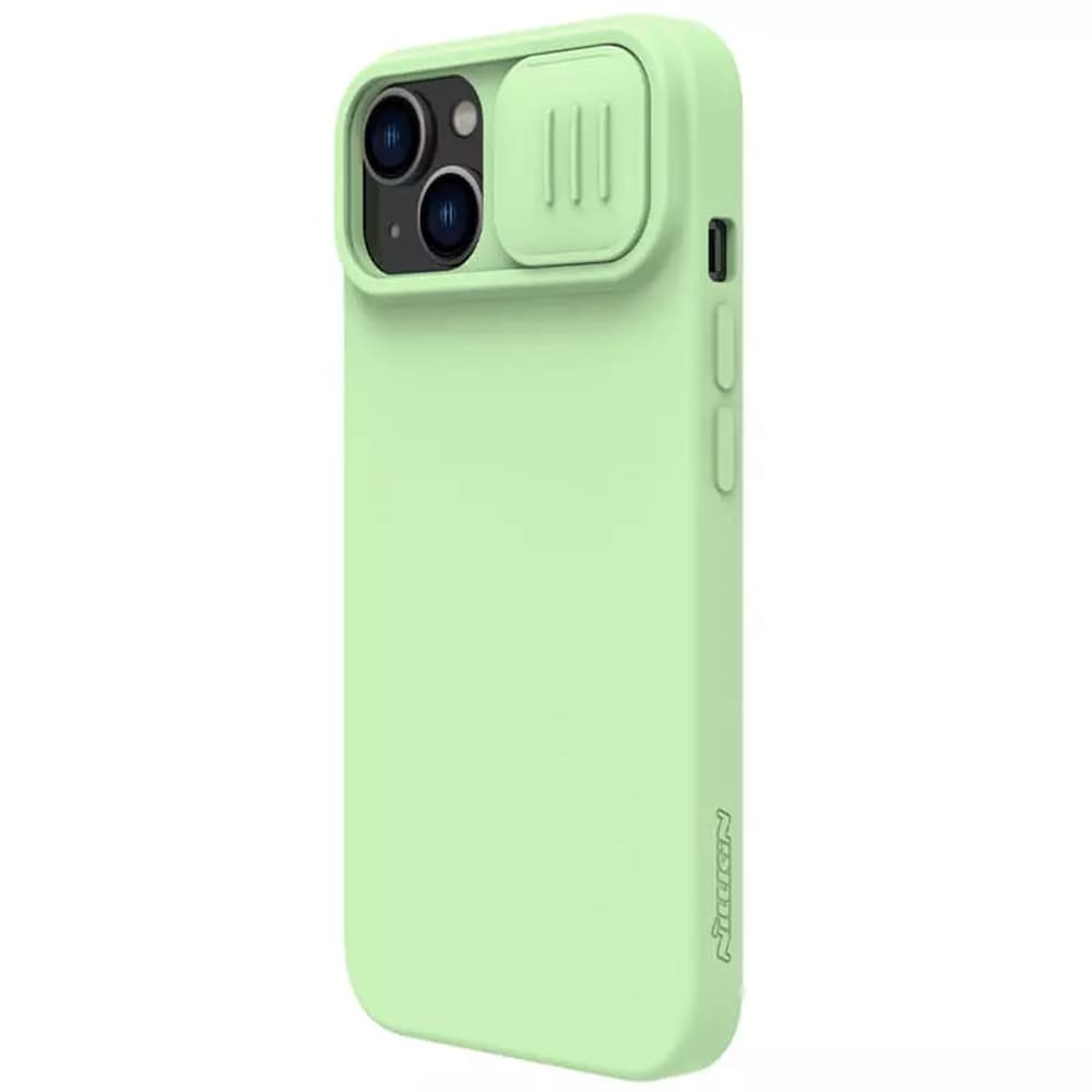Nillkin CamShield Silikonový MagSafe iPhone 15 Plus Mátově zelená - náhled 4
