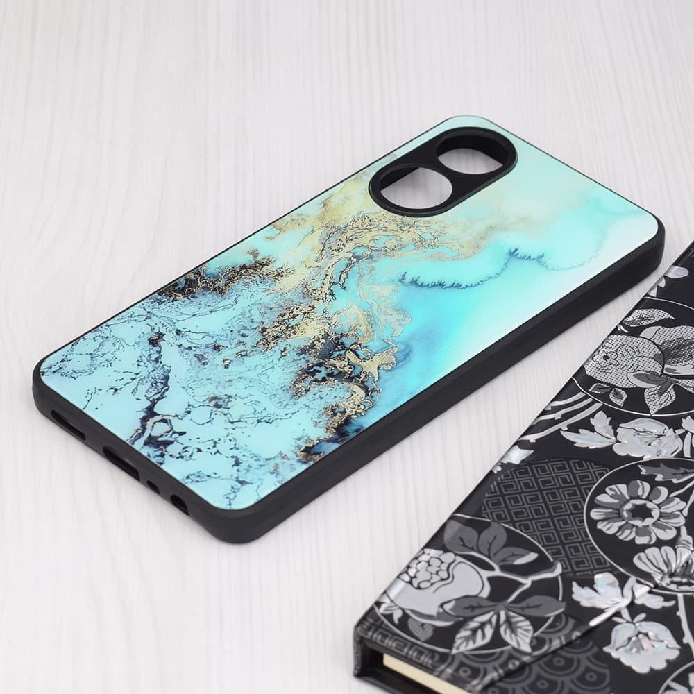 Techsuit Řada Glaze Oppo A78 4G Modrý oceán - náhled 4