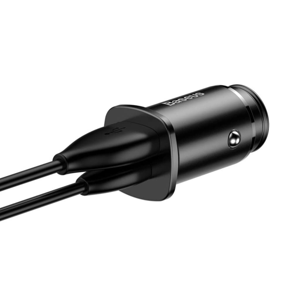 Baseus Autonabíječka CCALL-AS01 USB-C Rychlé nabíjení 5A Černá - náhled 4