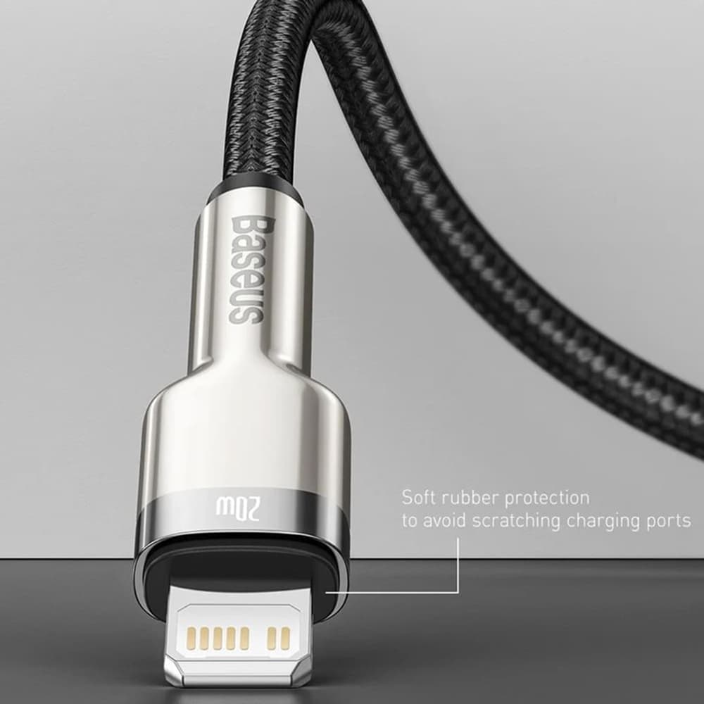 Baseus Cafule Series Metal USB na Lightning 25cm Černý - náhled 4