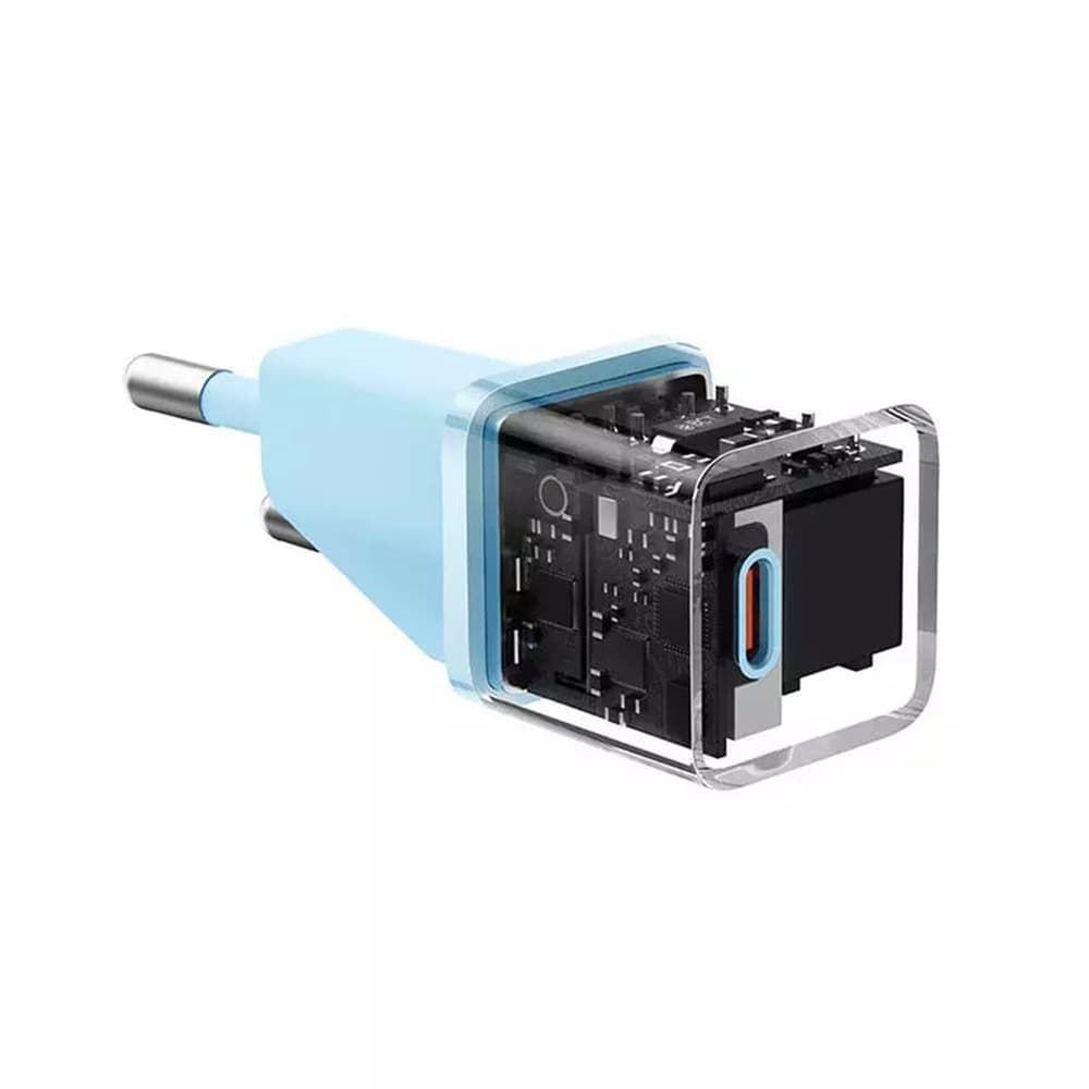 Baseus Nástěnná nabíječka CCGN050103 GaN Rychlonabíjení 20W Modrá - náhled 4