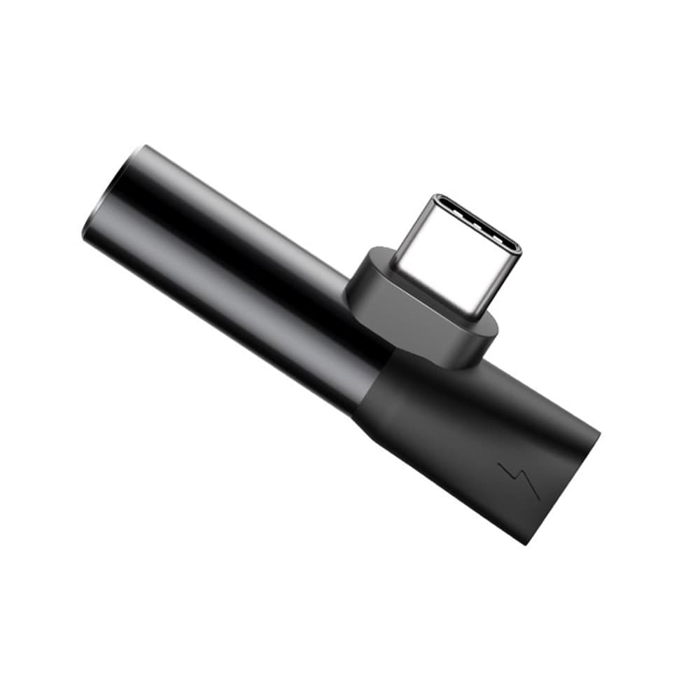 Baseus Audio adaptér L41 USB-C na USB-C Jack 3.5 mm Černý - náhled 4