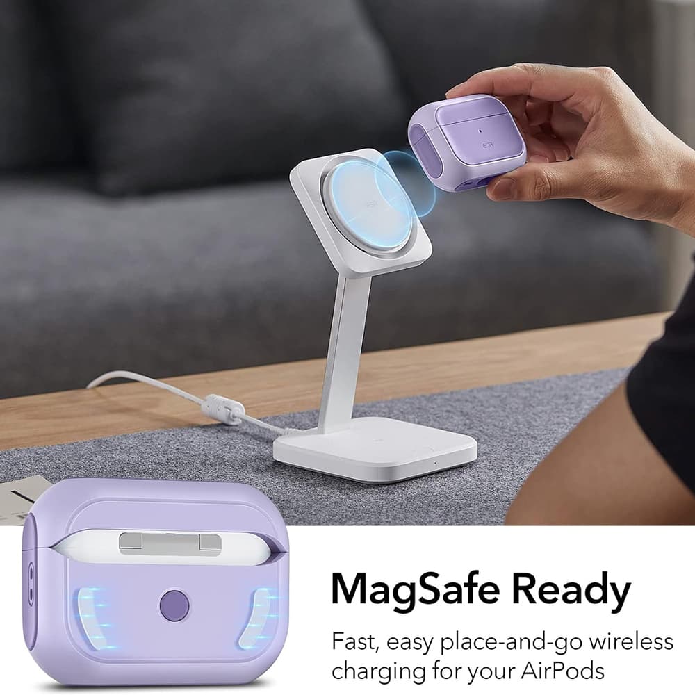 ESR Orbit Hybrid HaloLock pouzdro Apple AirPods Pro 1 2 levandulové - náhled 4