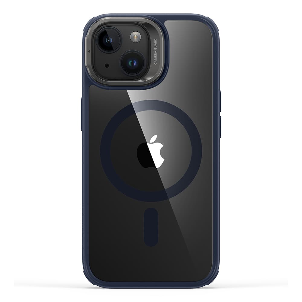 ESR Classic Hybrid HaloLock Kickstand iPhone 15 Plus Čirá Tmavě Modrá - náhled 4