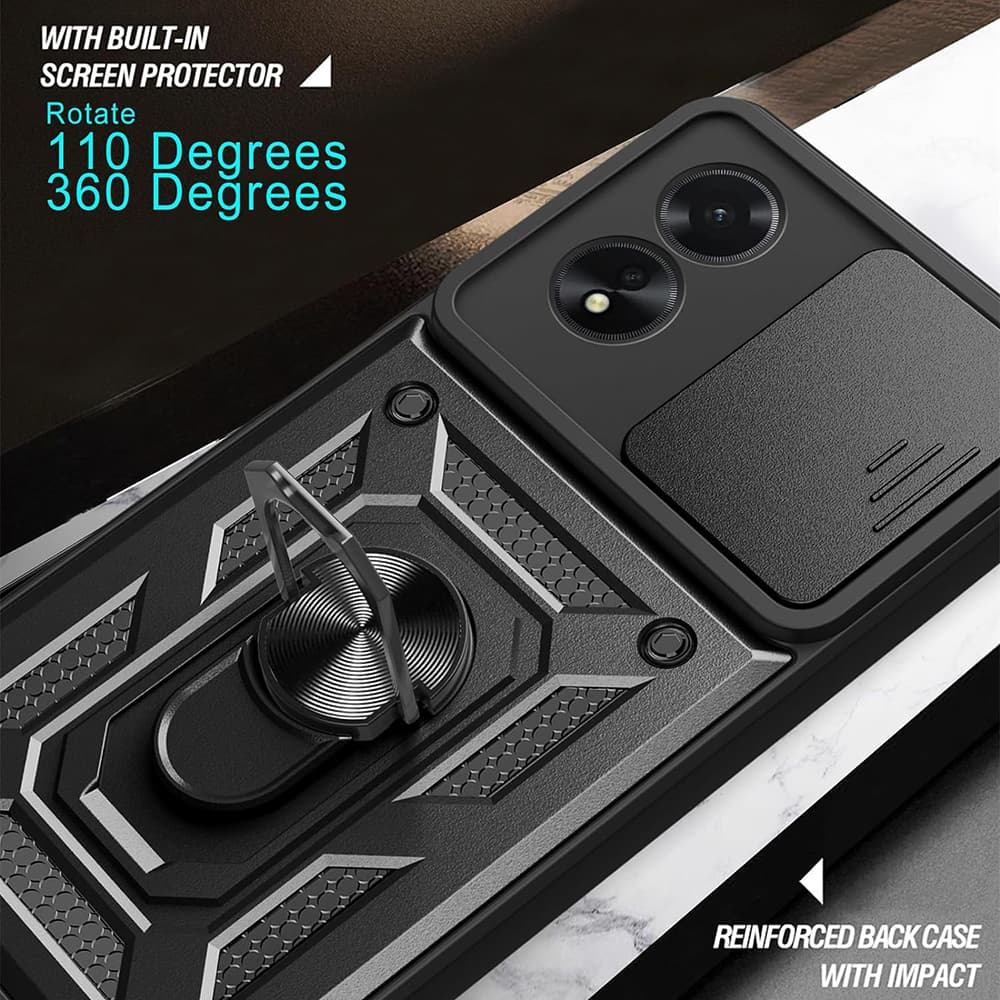 Techsuit CamShield Series Oppo A38 A18 Černý - náhled 4