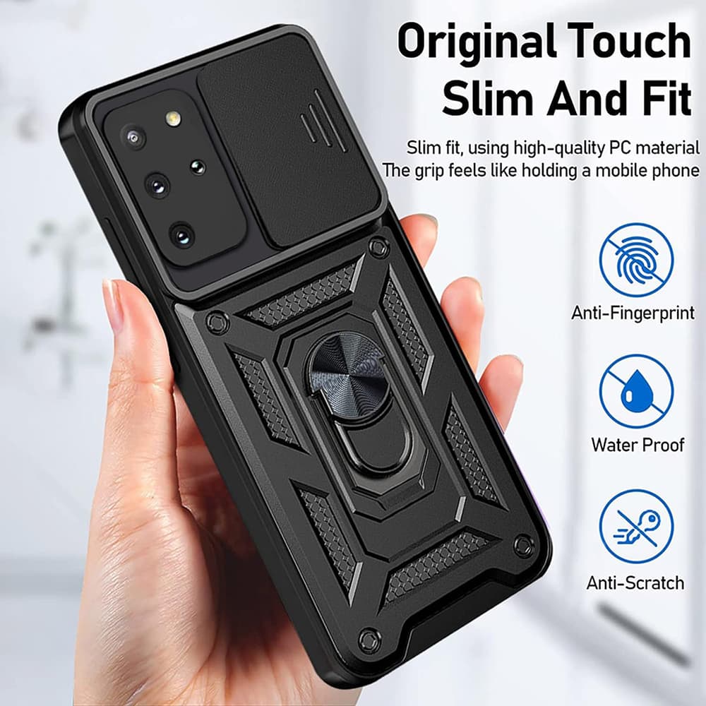 Techsuit CamShield Řada Samsung Galaxy S20 Plus 4G S20 Plus 5G Černá - náhled 4