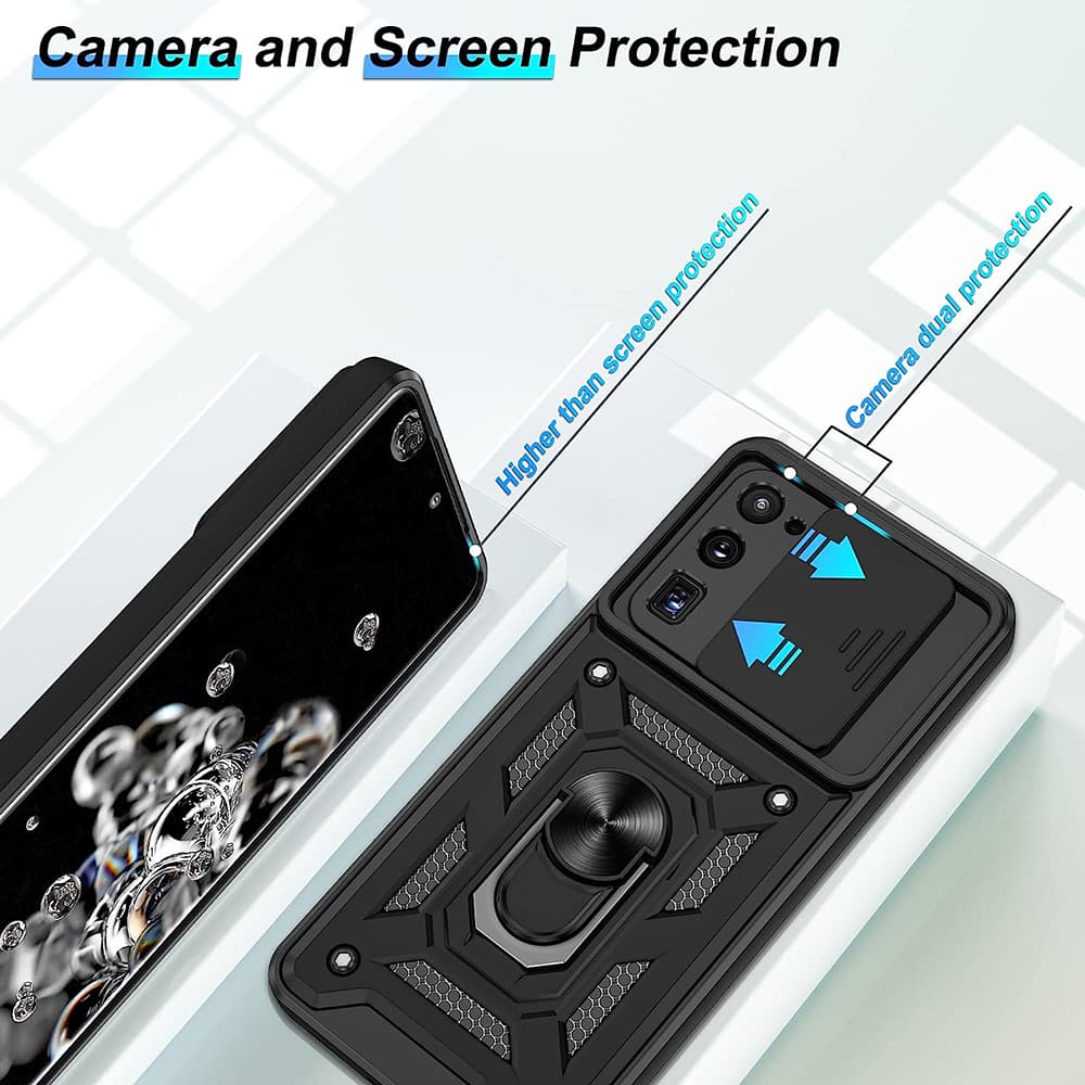 Techsuit CamShield Series Samsung Galaxy S20 Ultra Černá - náhled 4