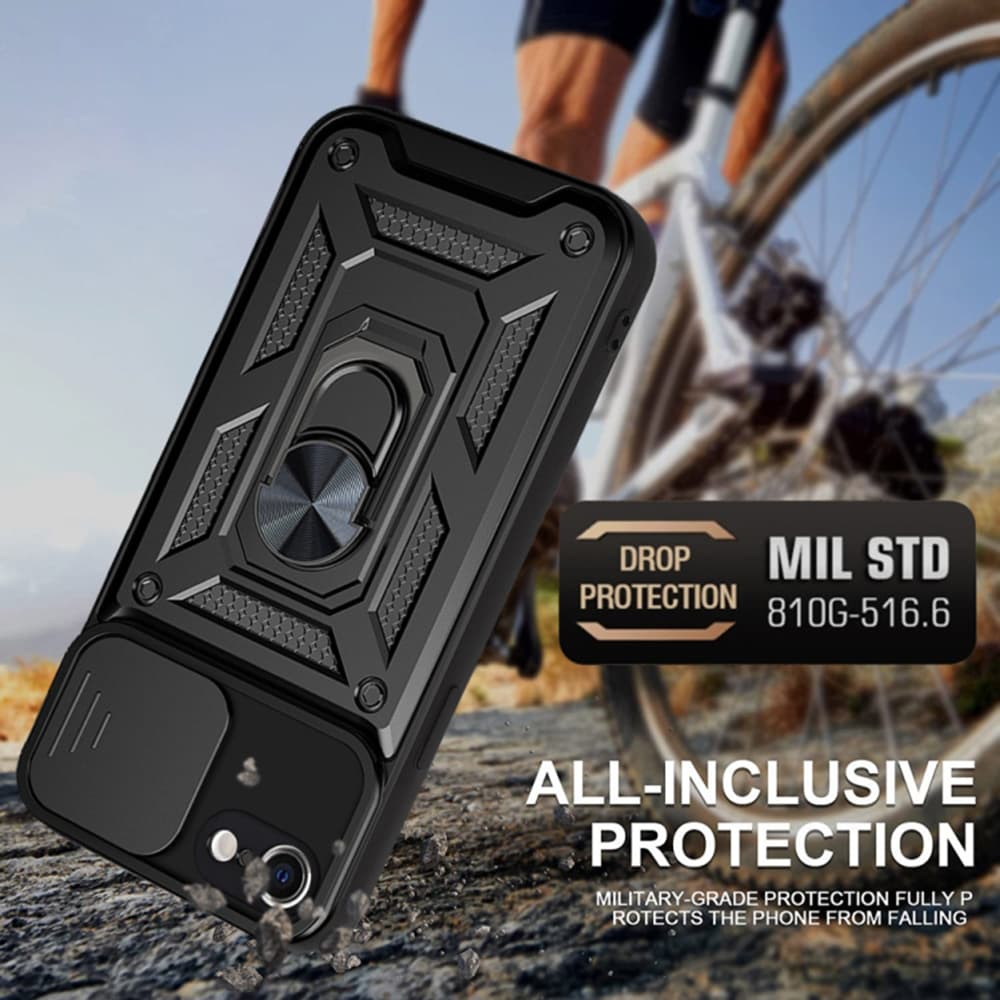 Techsuit Kryt CamShield iPhone 7 8 SE 2 2020 SE 3 2022 Černá - náhled 4