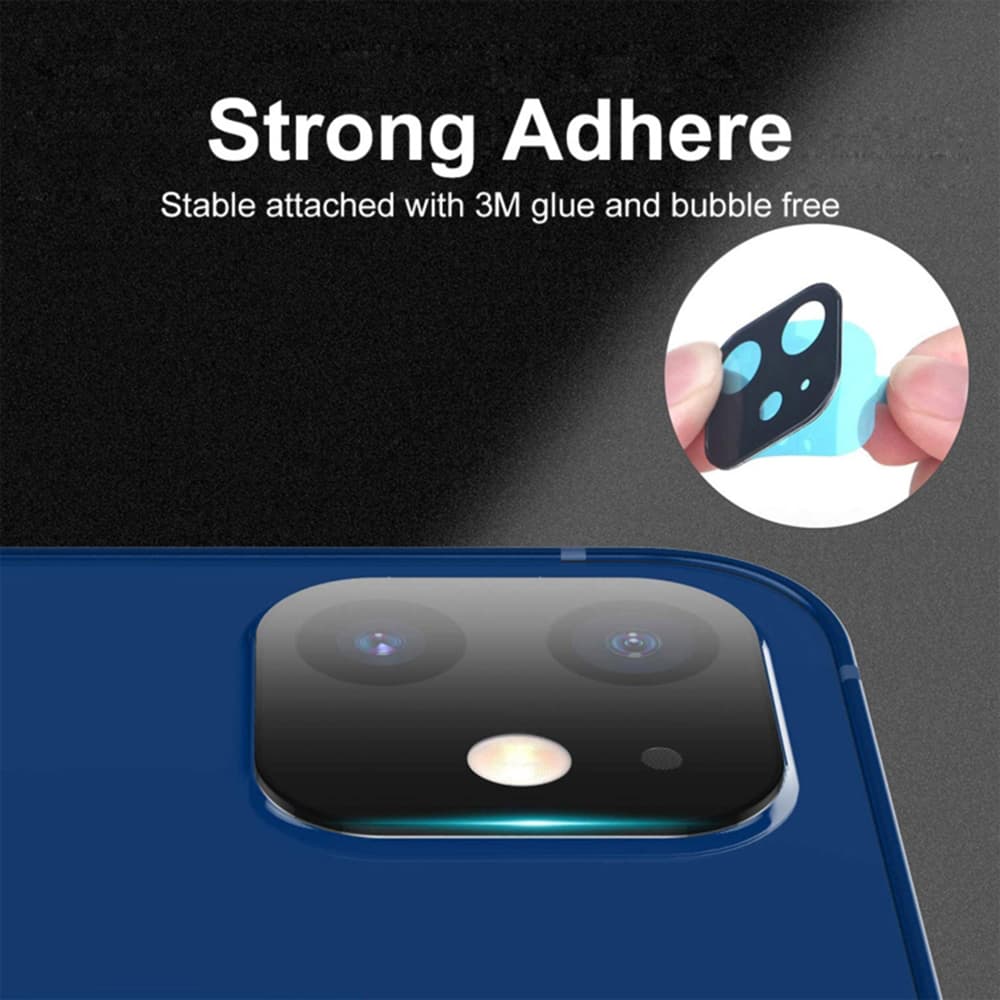 Techsuit Celé sklo kamery iPhone 12 Black - náhled 4