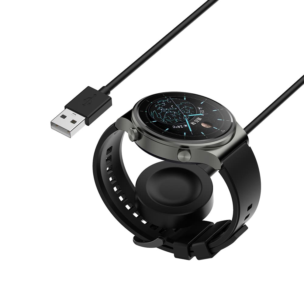 Techsuit Bezdrátový nabíjecí kabel THC1 Huawei Watch Honor USB 10W Černý - náhled 4