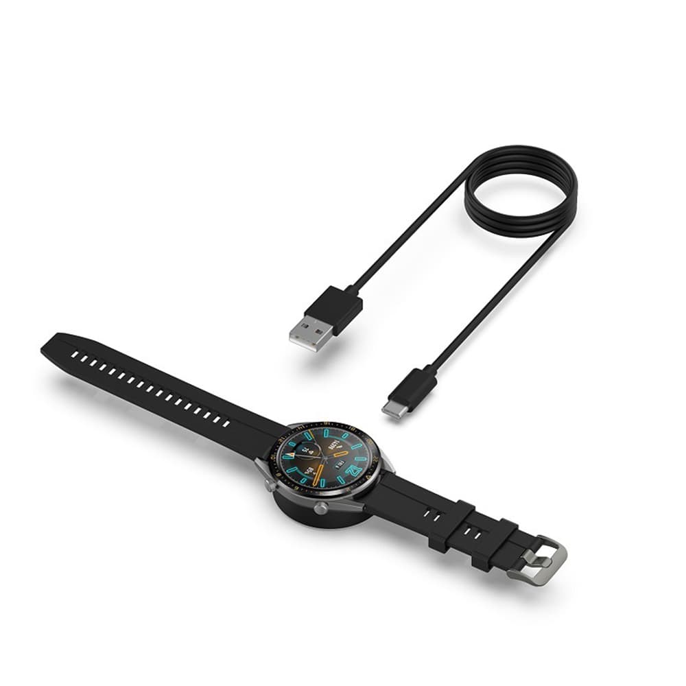Techsuit Bezdrátový nabíjecí kabel THC3 pro Huawei Watch GT Černý - náhled 4