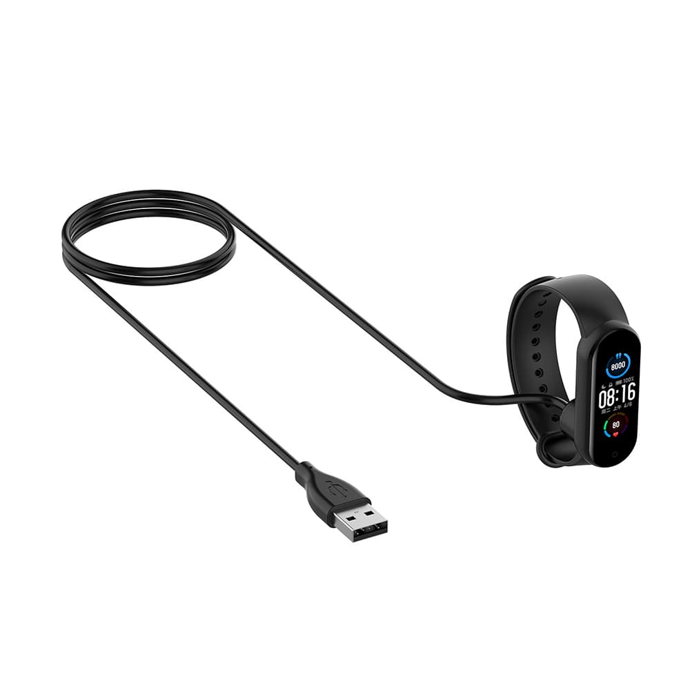 Techsuit Bezdrátový nabíjecí kabel TXC1 Xiaomi Mi Band 5 6 7 USB 3.5W 1m Black - náhled 4