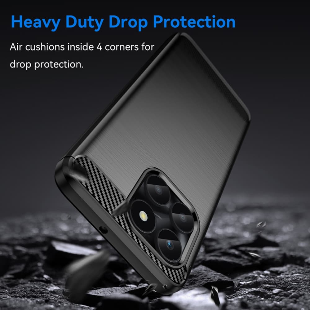 Techsuit Karbon Silikon Honor X6a Černý - náhled 4