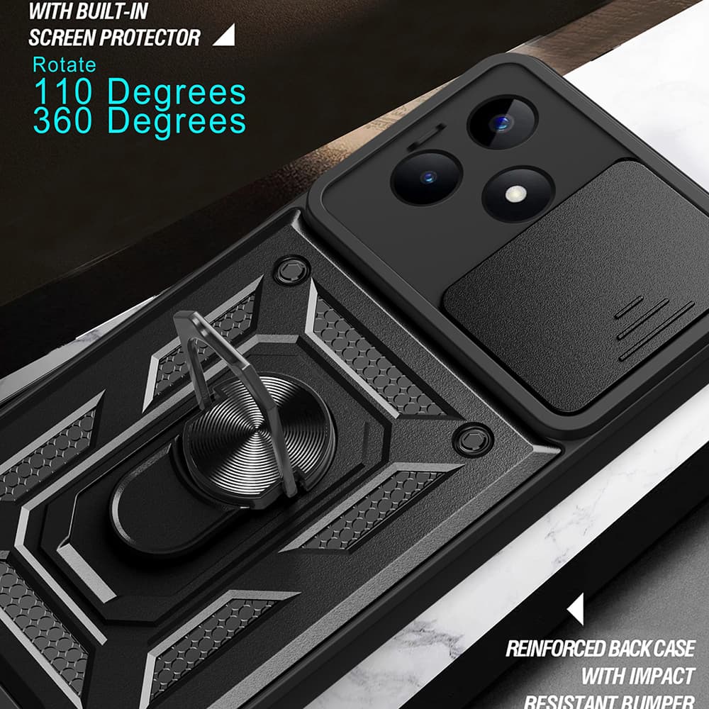 Techsuit CamShield řada Xiaomi Redmi Note 13 5G černý - náhled 4