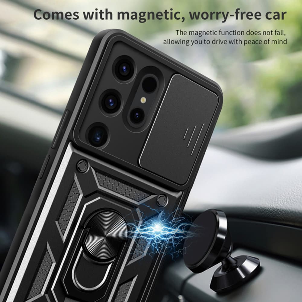 Techsuit CamShield Series Samsung Galaxy S24 Ultra Černá - náhled 4