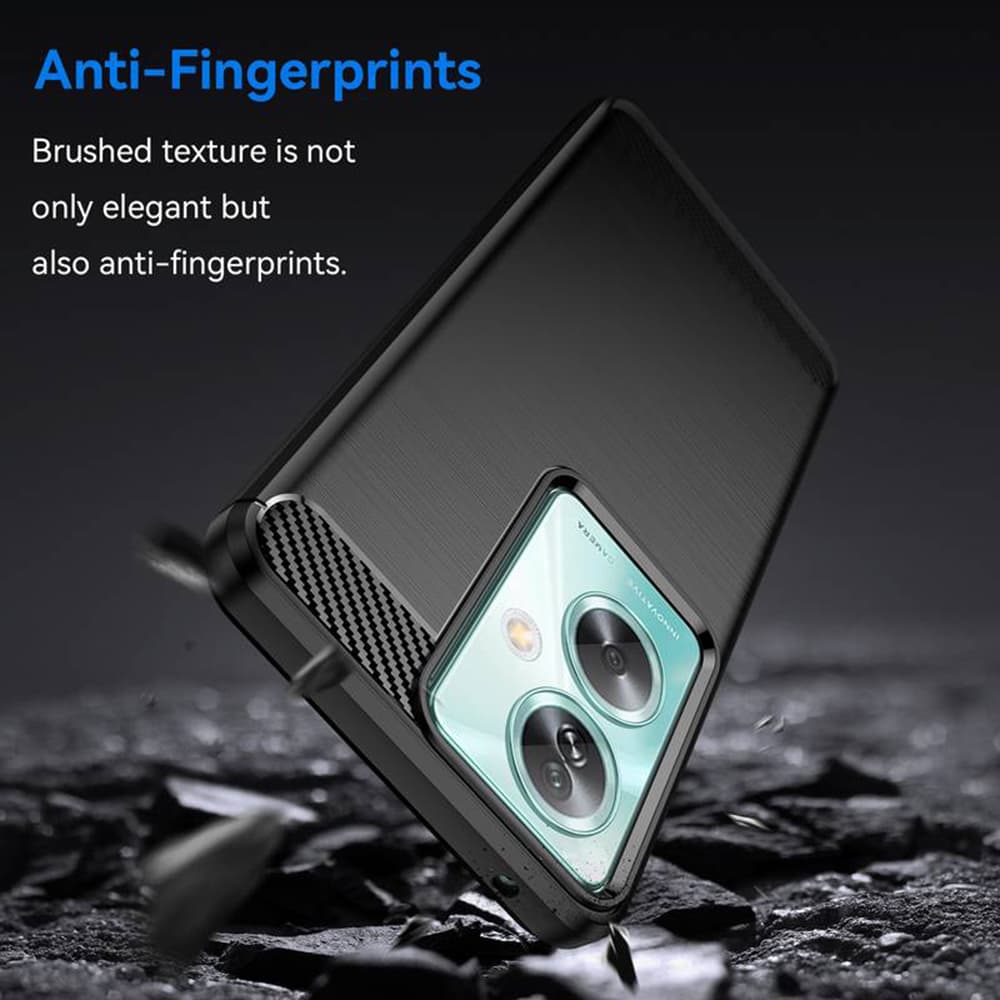Techsuit Karbon Silikon Kryt Oppo A79 5G OnePlus Nord N30 SE Černý - náhled 4