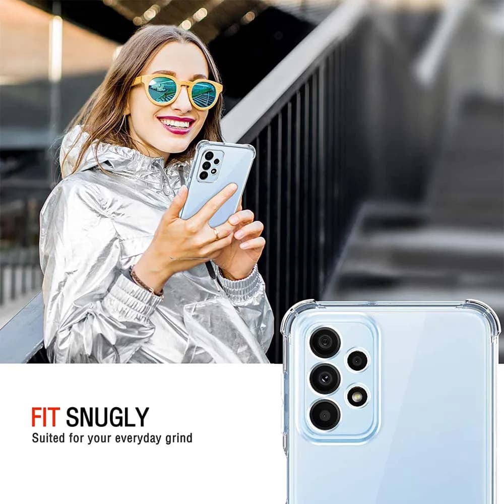 Techsuit Nárazuvzdorný Průhledný Silikon Samsung Galaxy A23 4G A23 5G Clear - náhled 4