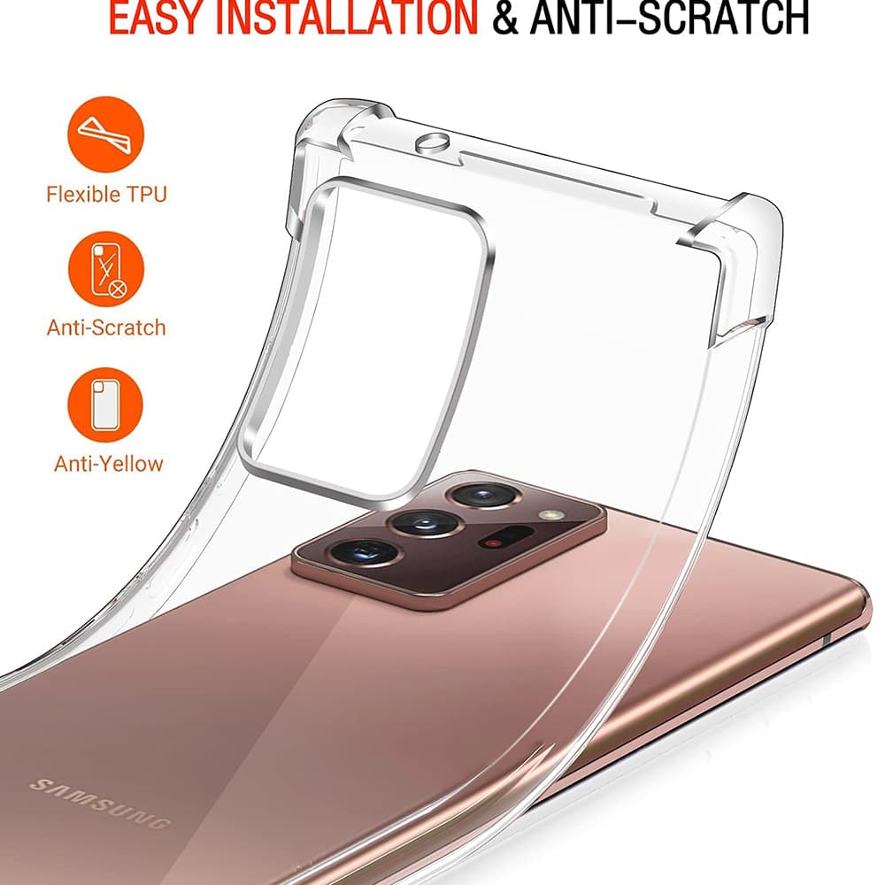 Techsuit Nárazuvzdorný Průhledný Kryt Samsung Note 20 Ultra - náhled 4