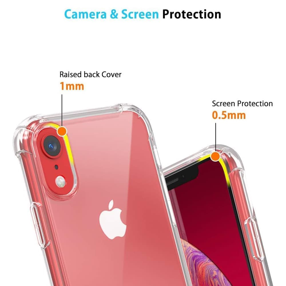 Techsuit Nárazuvzdorný Průhledný Silikon iPhone XR Clear - náhled 4