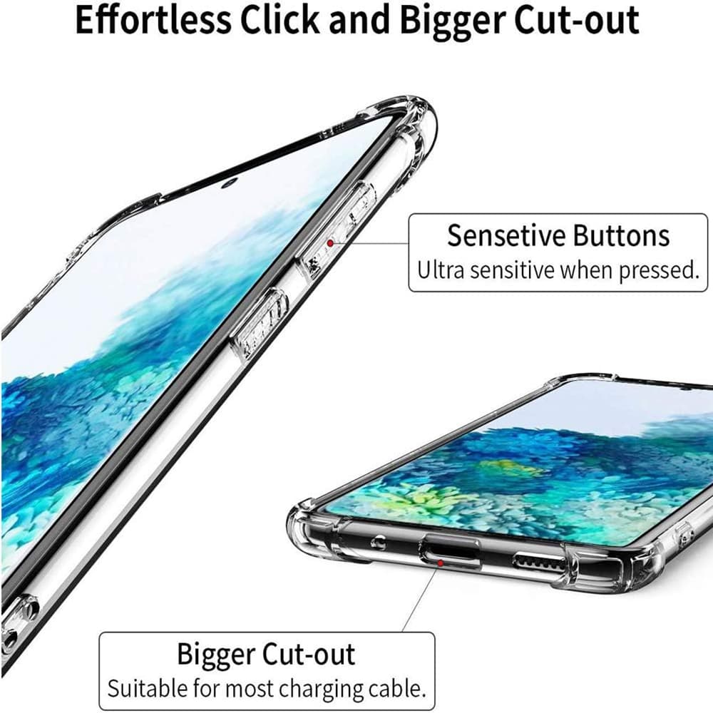 Techsuit Nárazuvzdorný Průhledný Silikon Samsung Galaxy S20 Plus - náhled 4