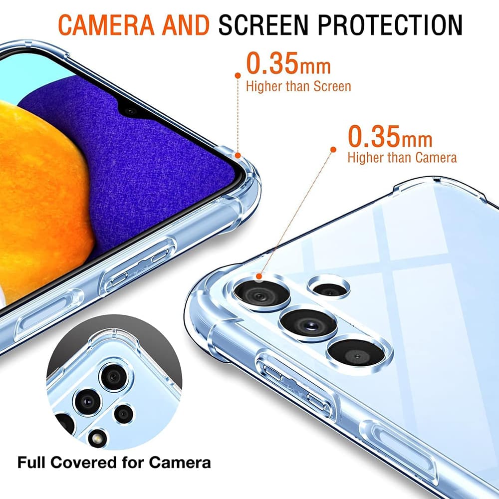 Techsuit Nárazuvzdorný Průhledný Silikon Samsung A13 5G A04S - náhled 4