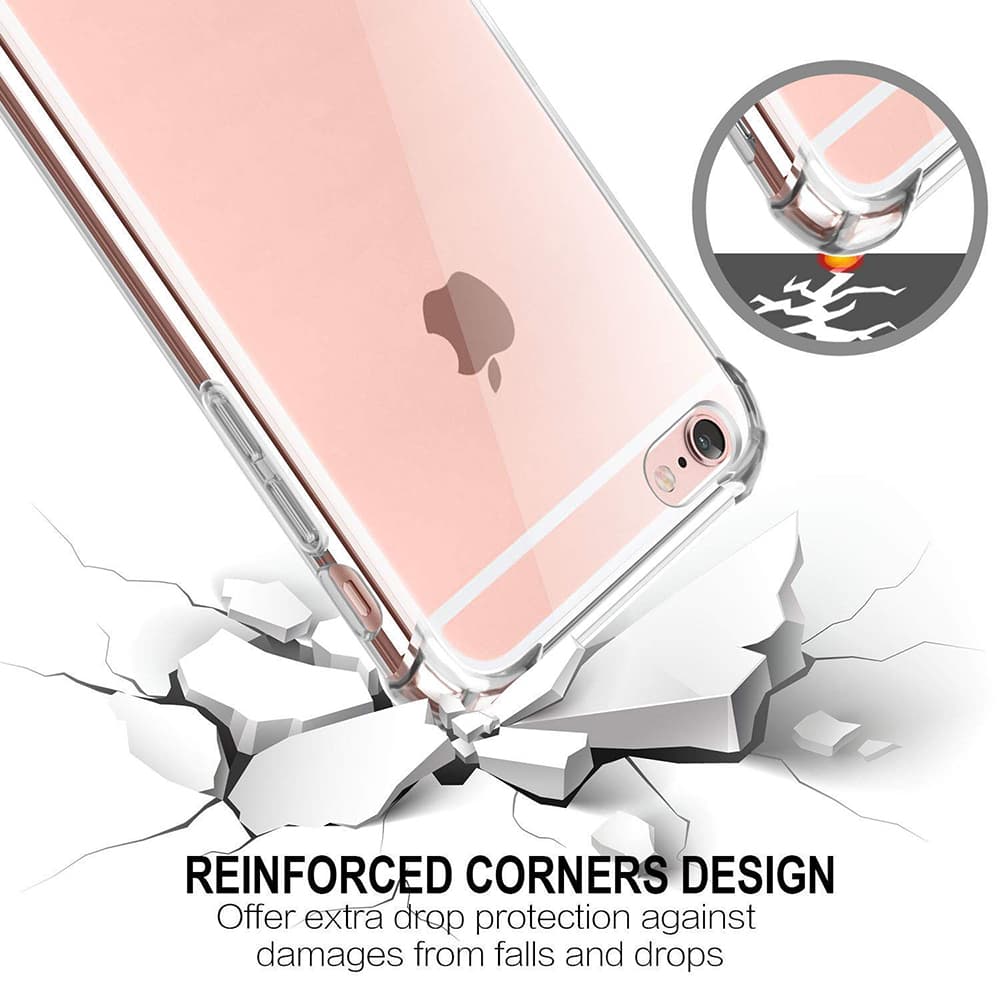 Techsuit Nárazuvzdorný Průhledný Silikon iPhone 7 8 SE 2 SE 3 - náhled 4
