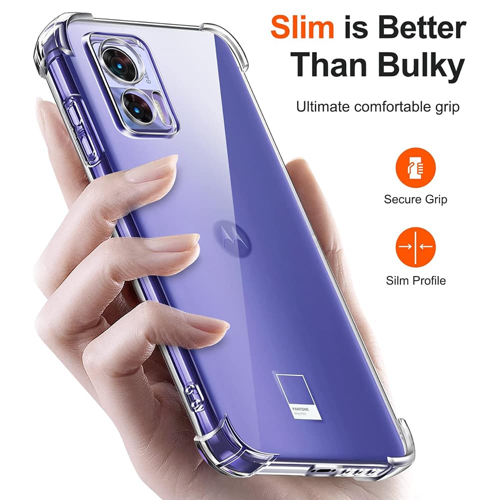 Techsuit Nárazuvzdorný Průhledný Silikon Motorola Edge 30 Neo - náhled 4