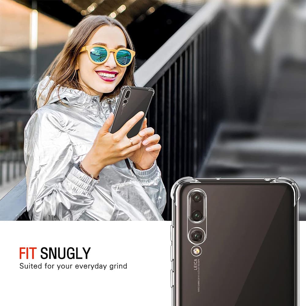 Techsuit Nárazuvzdorný Průhledný Silikon Huawei P20 Pro Clear - náhled 4