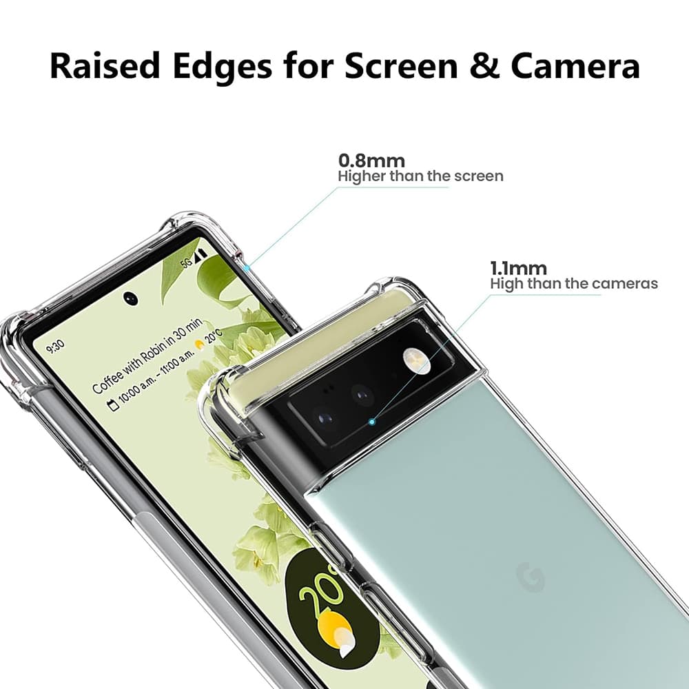 Techsuit Nárazuvzdorný Průhledný Silikon Google Pixel 6 Pro Clear - náhled 4