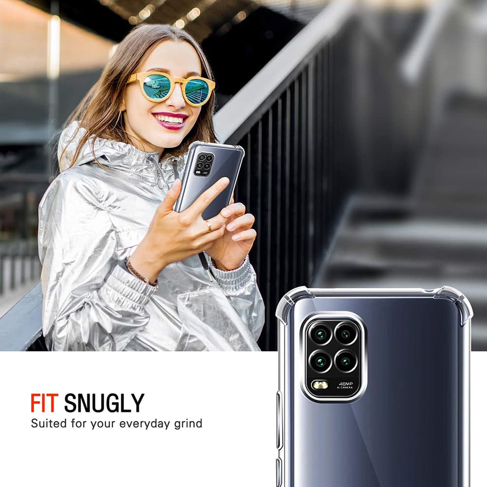 Techsuit Nárazuvzdorný Průhledný Silikon Xiaomi Mi 10 Lite - náhled 4