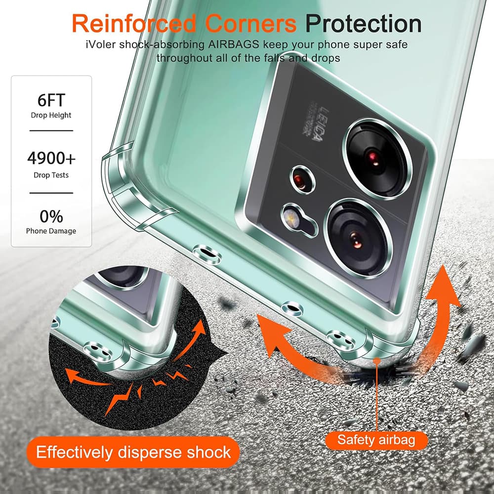 Techsuit Nárazuvzdorný Průhledný Silikon Xiaomi 13T 13T Pro - náhled 4
