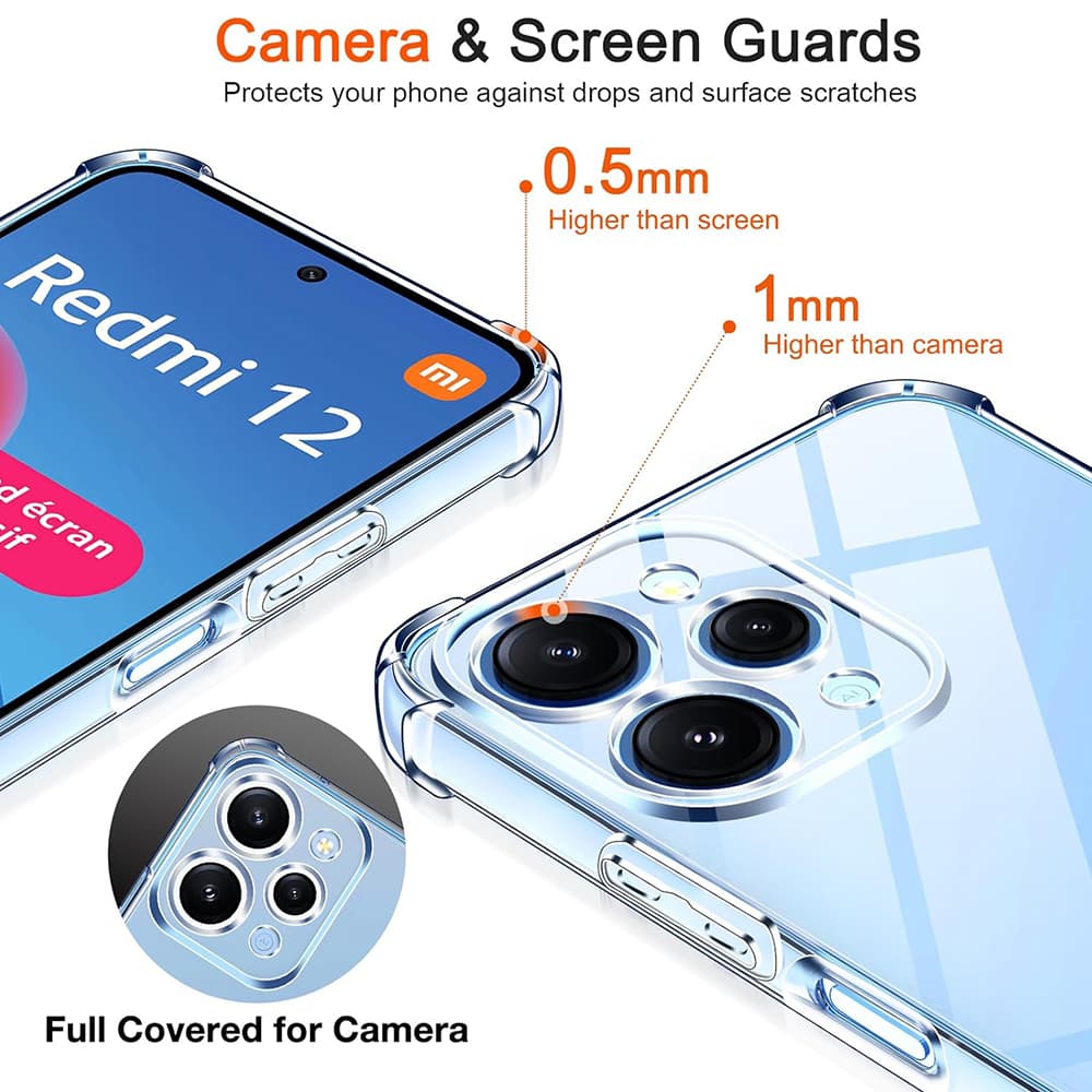 Techsuit Nárazuvzdorný silikonový kryt Xiaomi Redmi 12 4G 12 5G - náhled 4