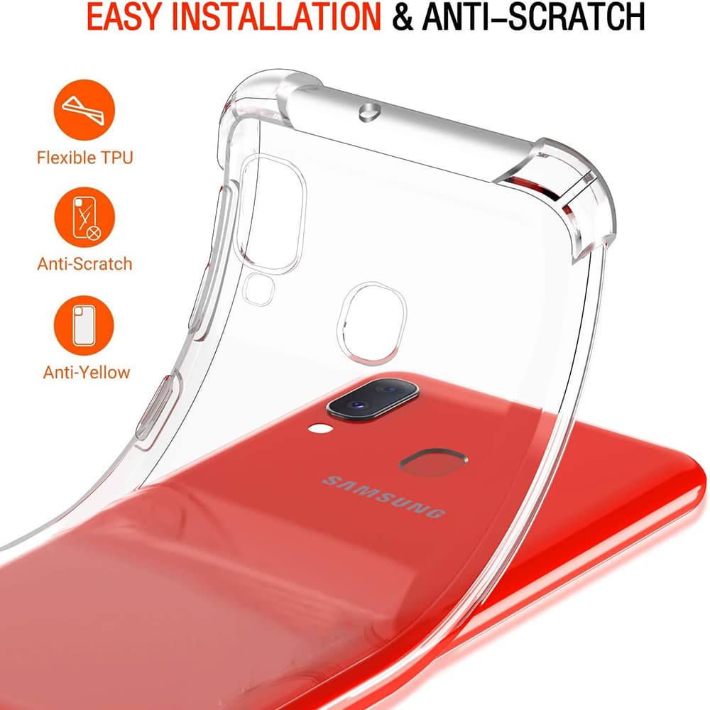 Techsuit Nárazuvzdorný Průhledný Silikon Samsung Galaxy A20e Clear - náhled 4